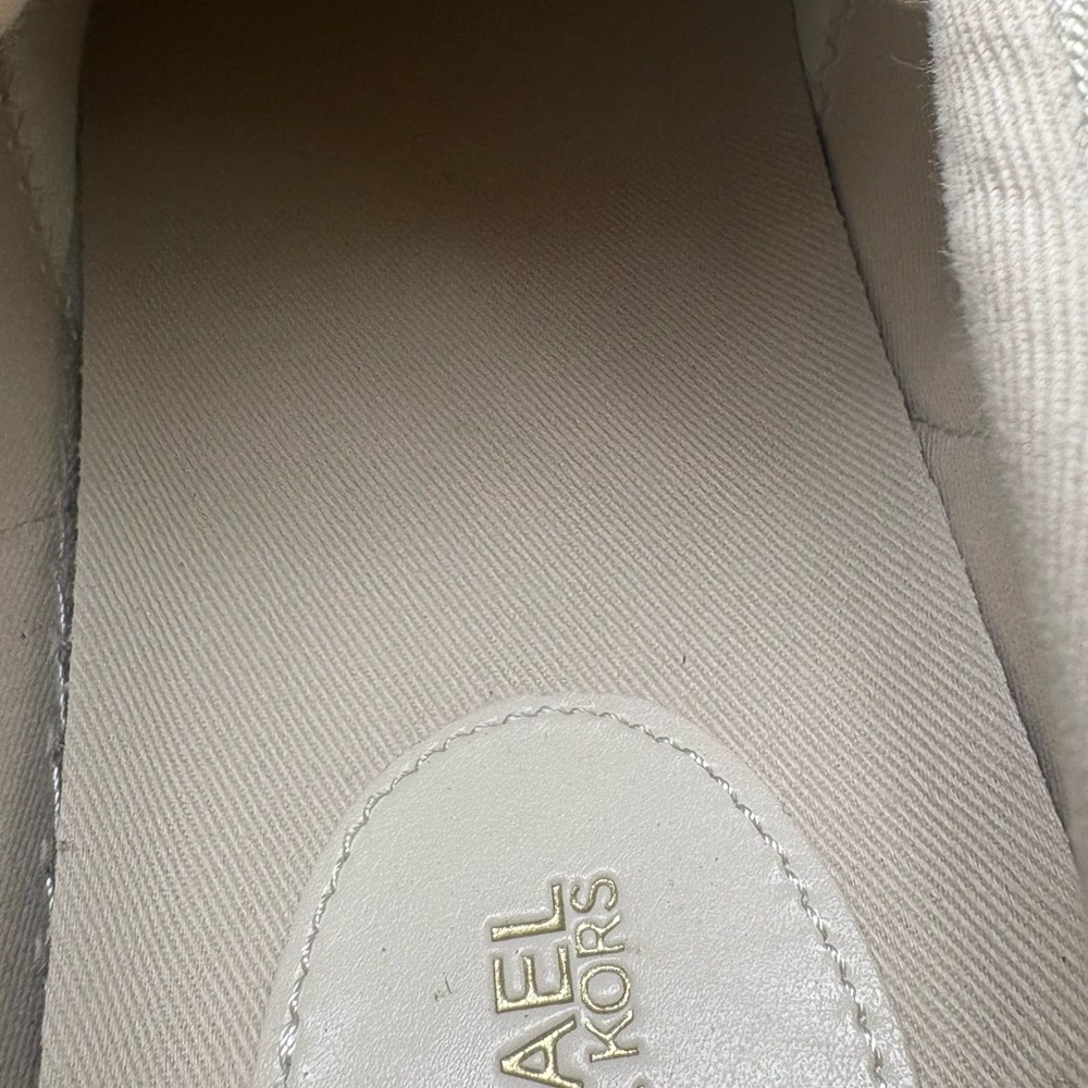 Michael Kors Women’s Beige and Brown Logo Low-Top Sneakers women’s Size 11 - Picture 5 of 5